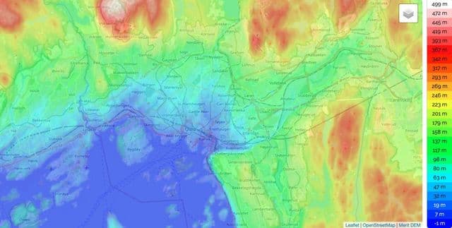 奥斯陆高程图