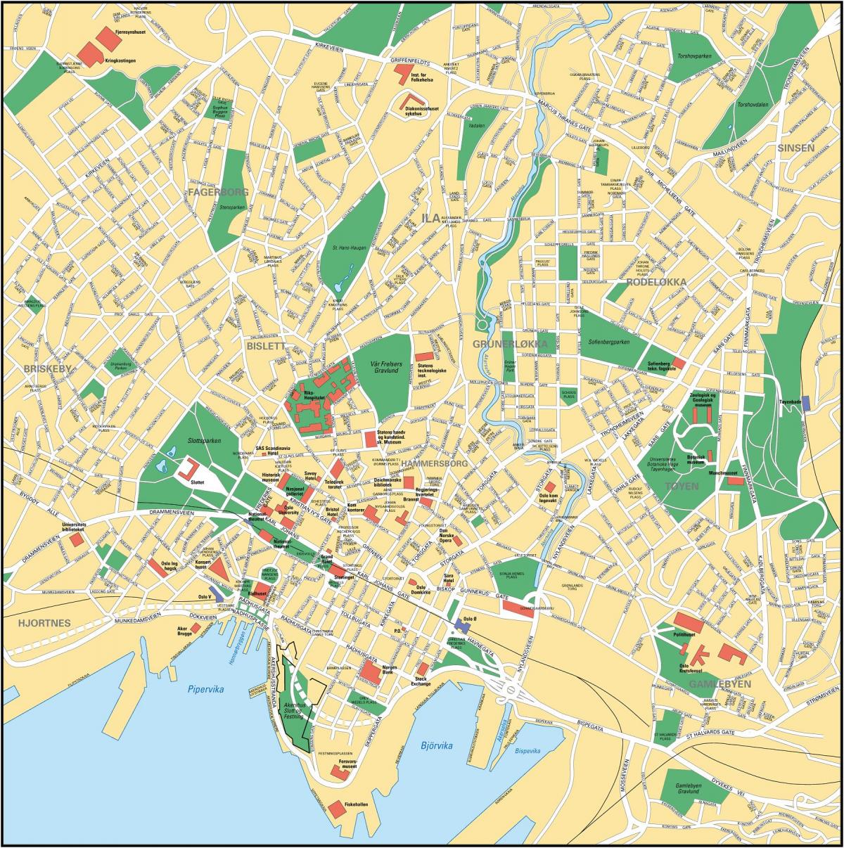 奥斯陆城市地图