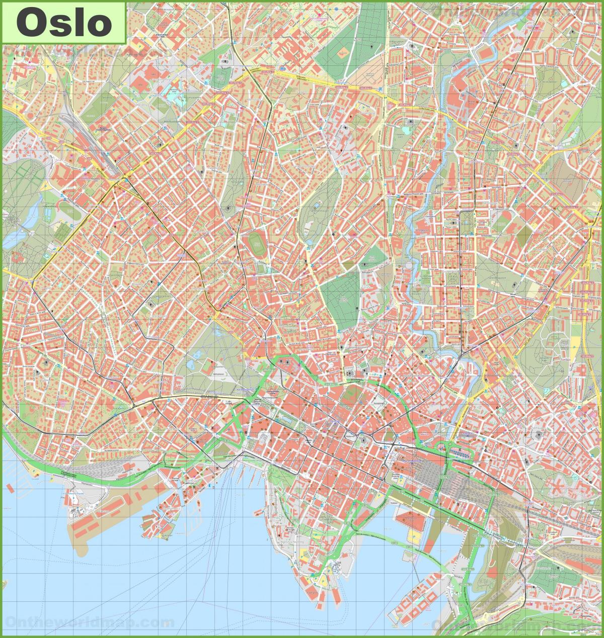 奥斯陆街道地图
